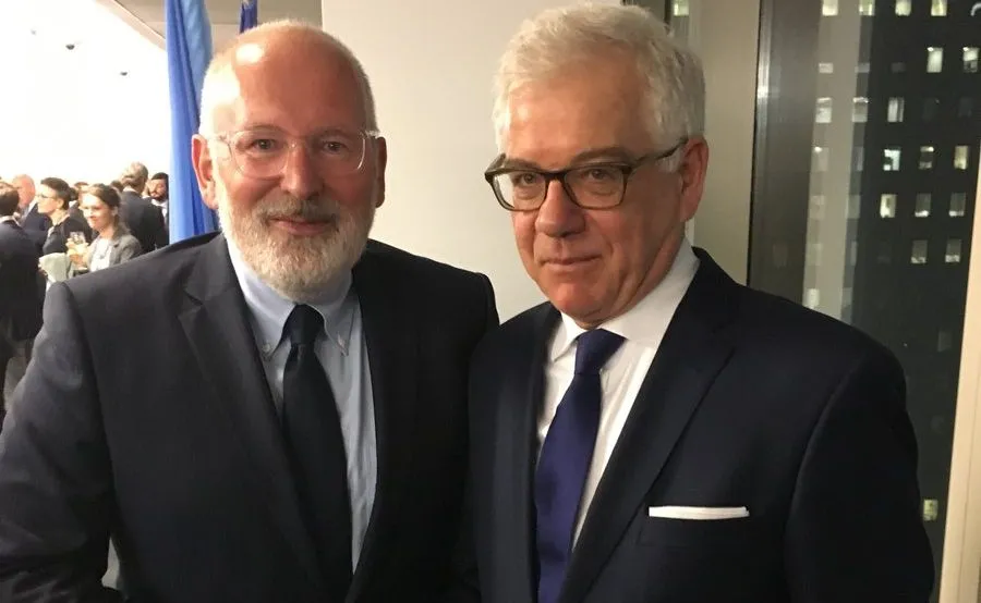 Frans Timmermans i Jacek Czaputowicz