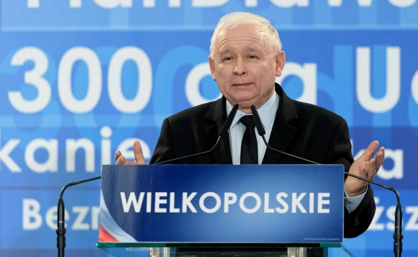Jarosław Kaczyński na konwencji regionalnej w Poznaniu