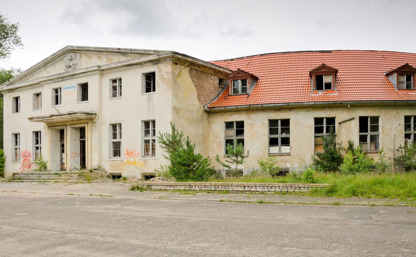 Fragment poradzieckiej bazy na Pomorzu, zdjęcie ilustracyjne.