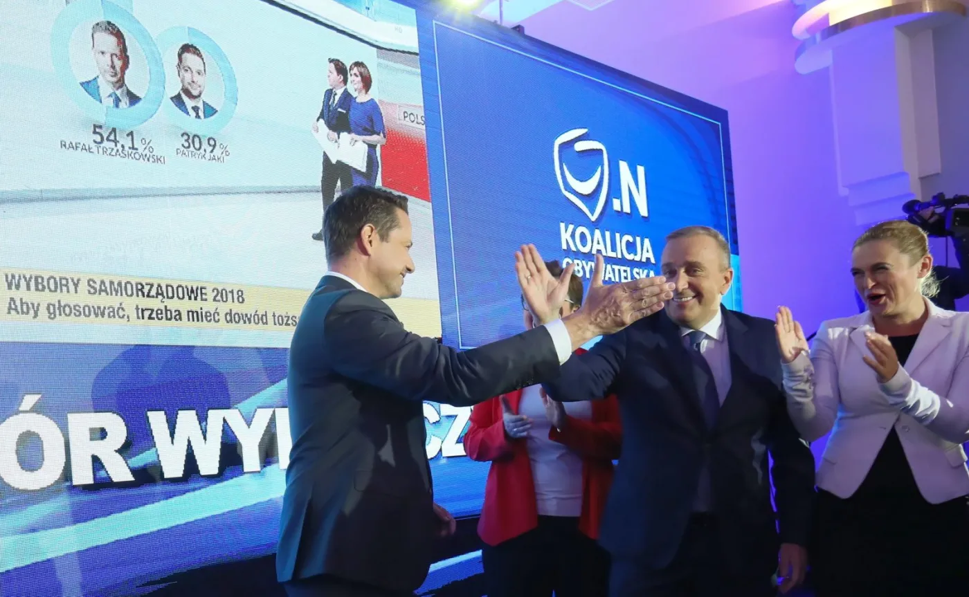 Wieczór wyborczy w KKW Koalicja Obywatelska
