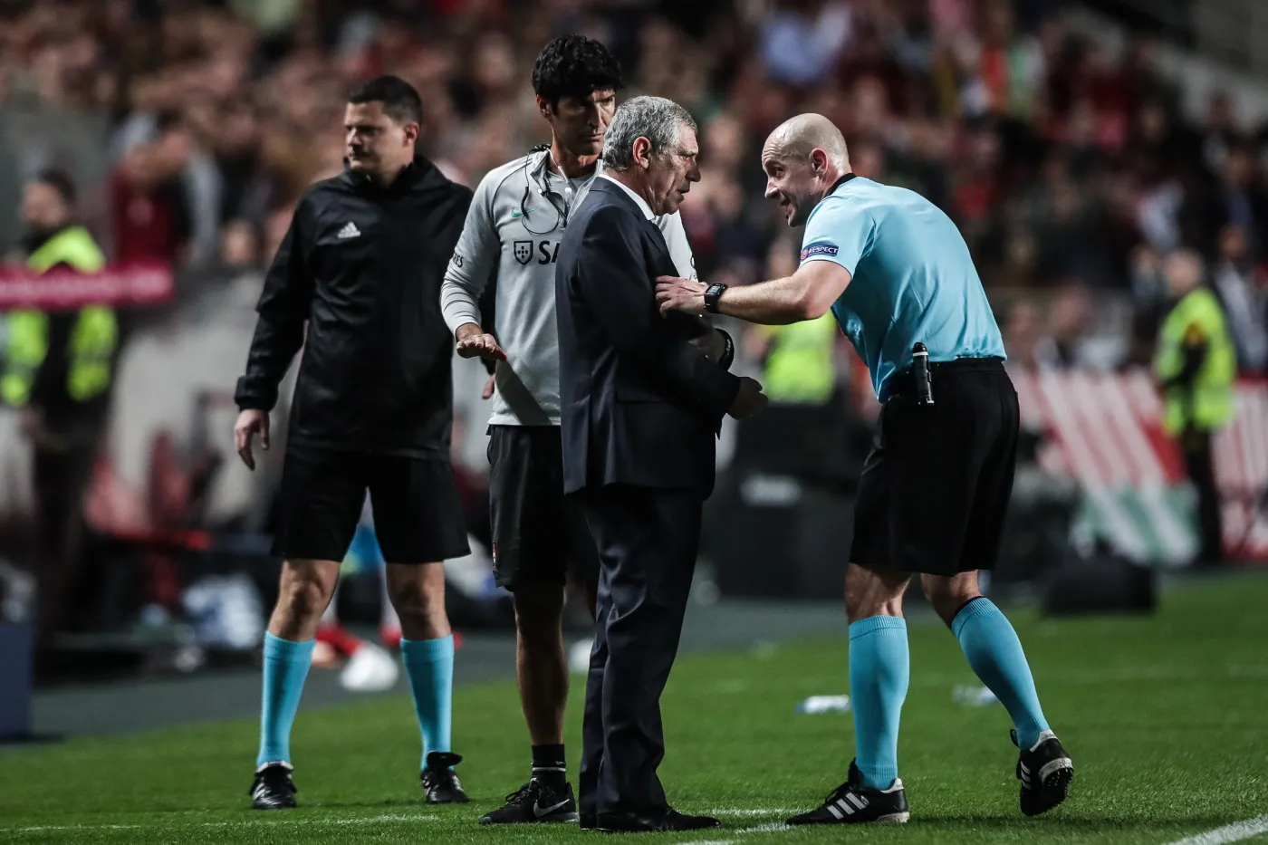 Szymon Marciniak i Fernando Santos