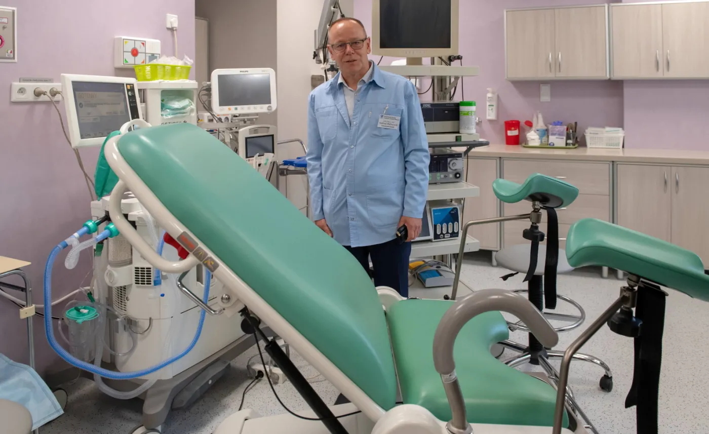 Klinika Ginekologii Operacyjnej, Endoskopowej i Ginekologii Onkologicznej kierowana przez prof. Andrzeja Malinowskiego (na fotografii)