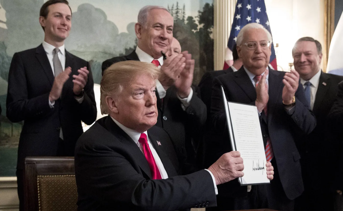 Donald Trump oficjalnie uznaje Wzgórza Golan za terytorium Izraela