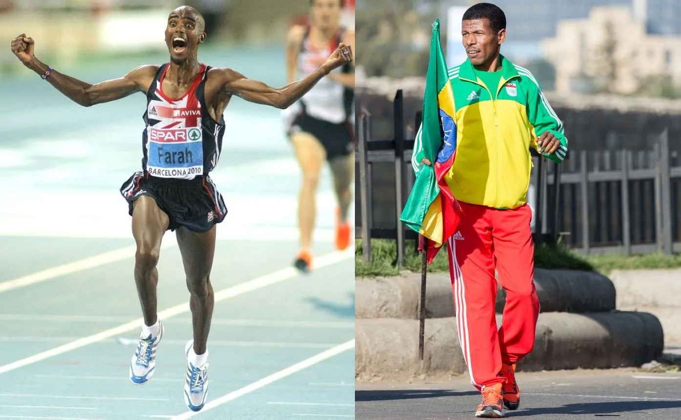 Mo Farah i Haile Gebrselassie