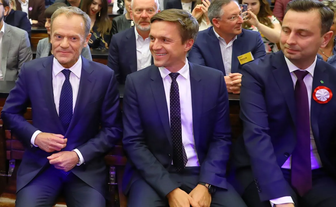 Donald Tusk, Leszek Jażdżewski i Władysław Kosiniak Kamysz 
