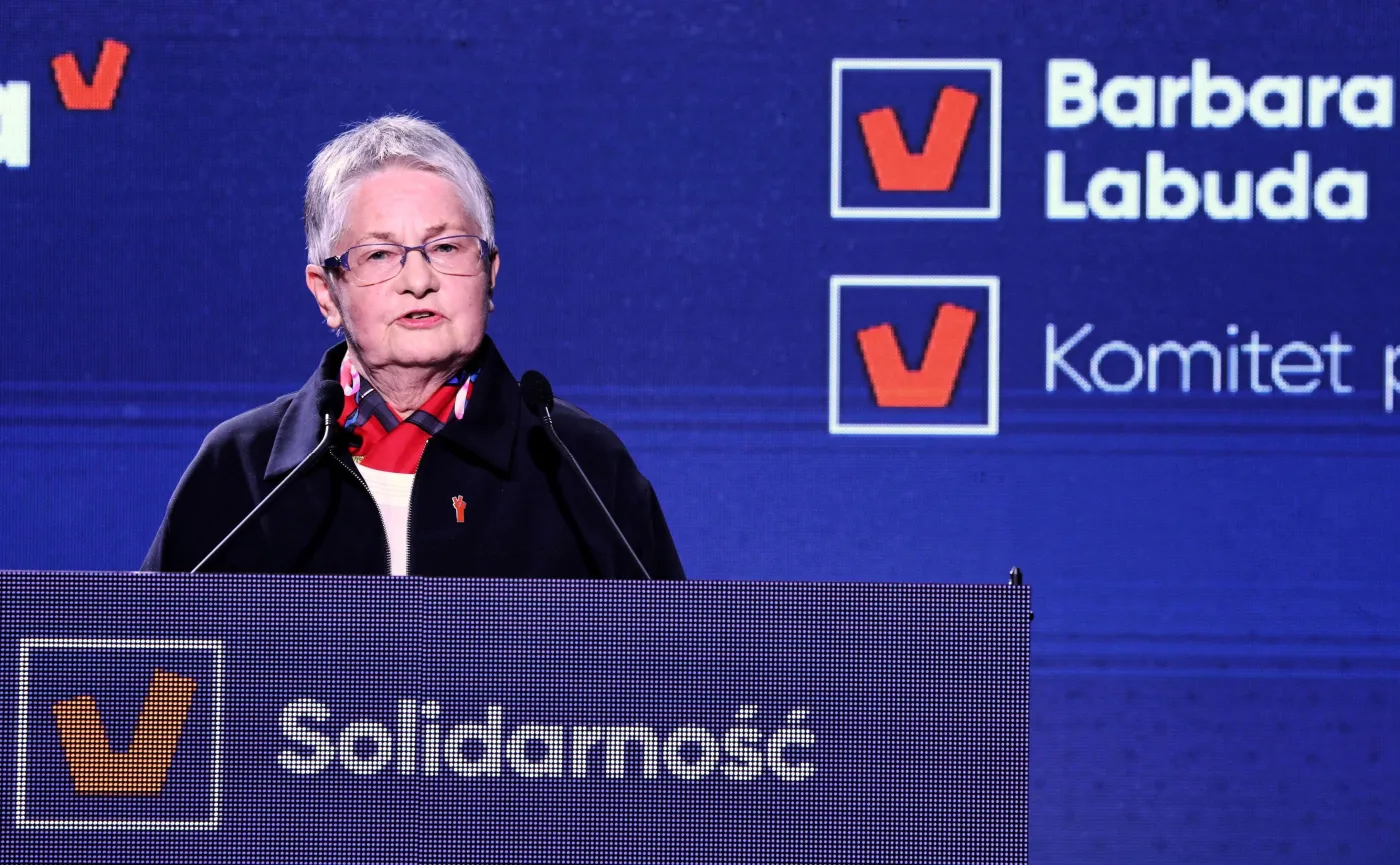 Barbara Labuda na konwencji Wiosny