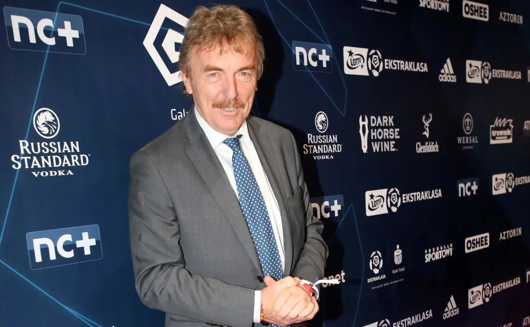 Prezes Polskiego Związku Piłki Nożnej Zbigniew Boniek podczas gali na zakończenie sezonu piłkarskiej Ekstraklasy