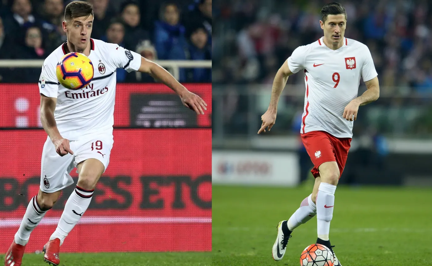 Krzysztof Piątek i Robet Lewandowski