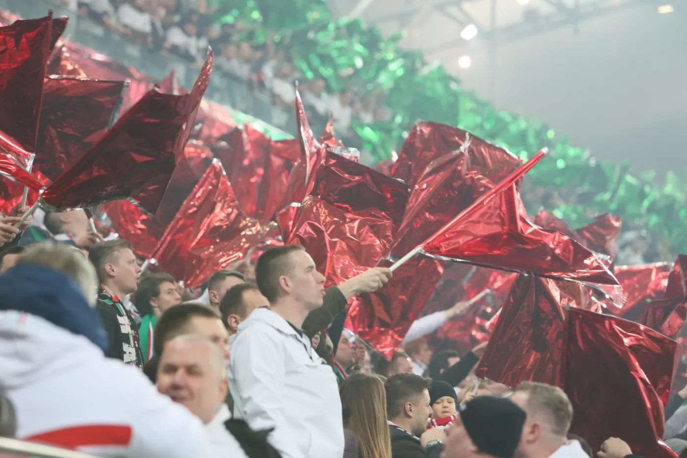 Oprawa meczowa kibiców Legii Warszawa
