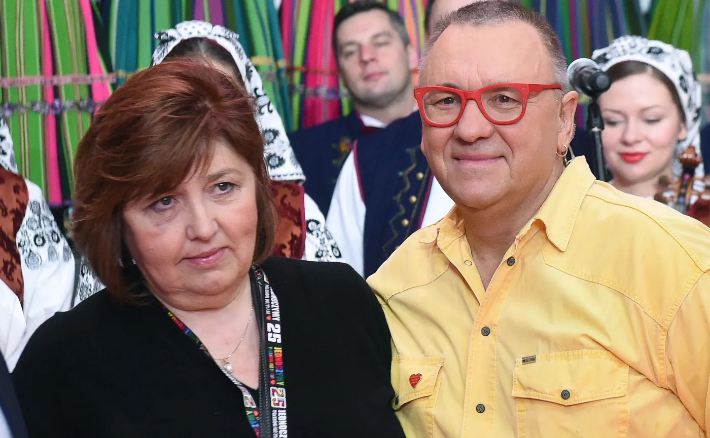 Jerzy Owsiak z żoną Lidią Niedźwiedzką-Owsiak