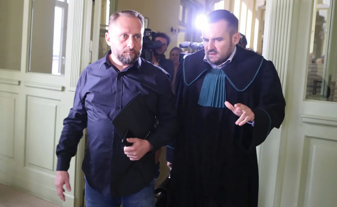 Kamil Durczok i mecenas Łukasz Isenko
