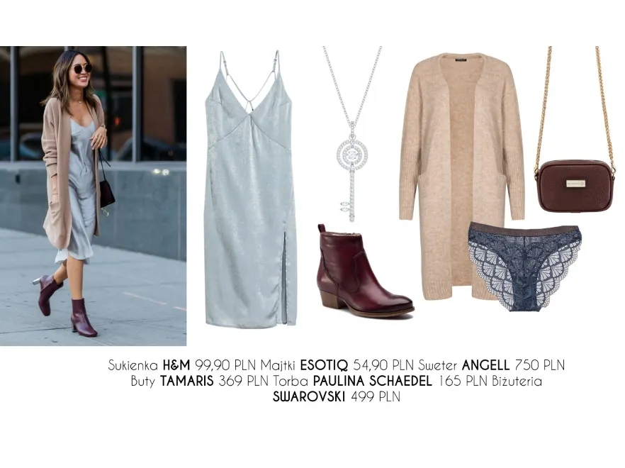 Slip dress - jak nosić tę modną sukienkę? STYLIZACJE