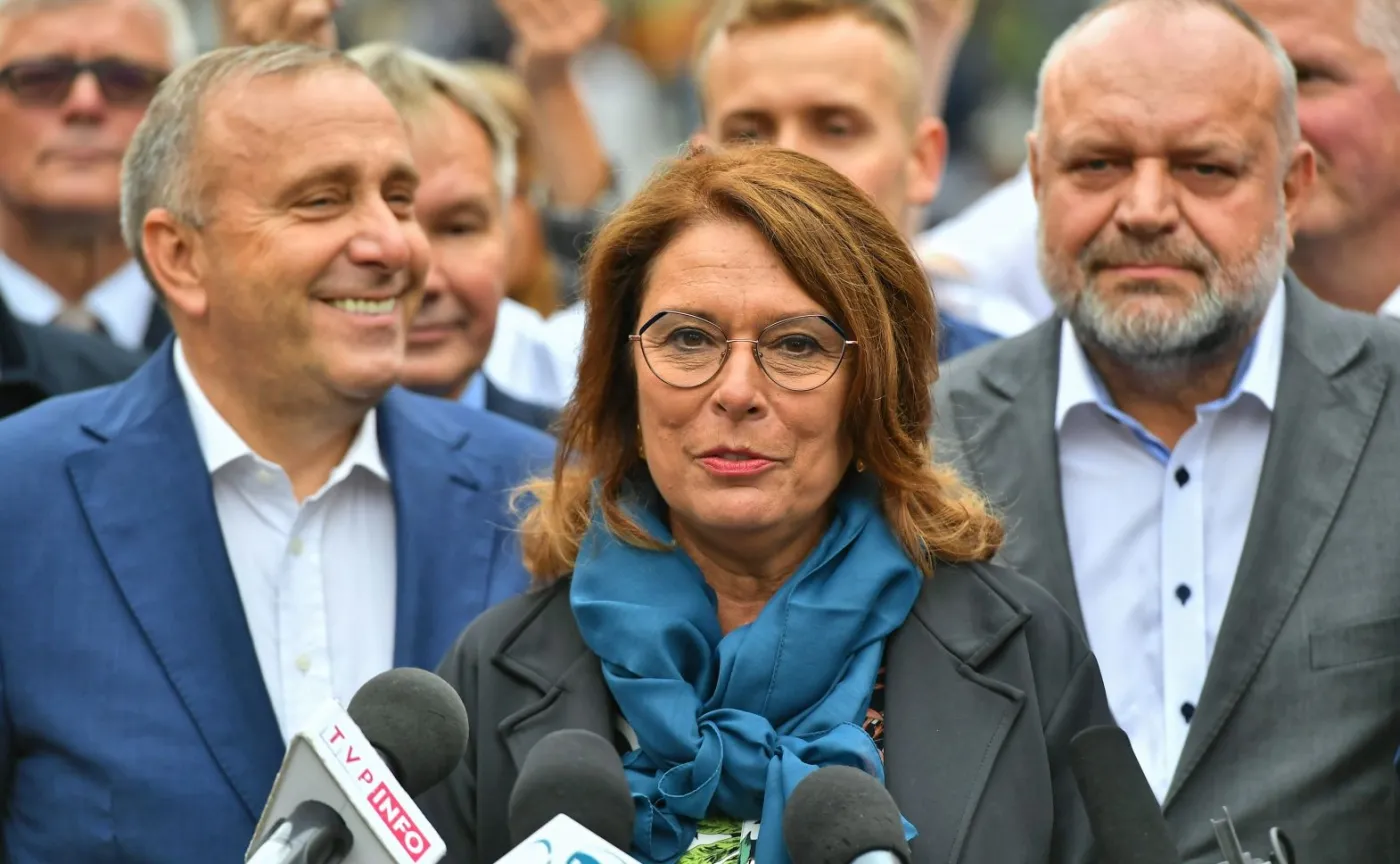 Grzegorz Schetyna i Małgorzata Kidawa-Błońska we Wrocławiu