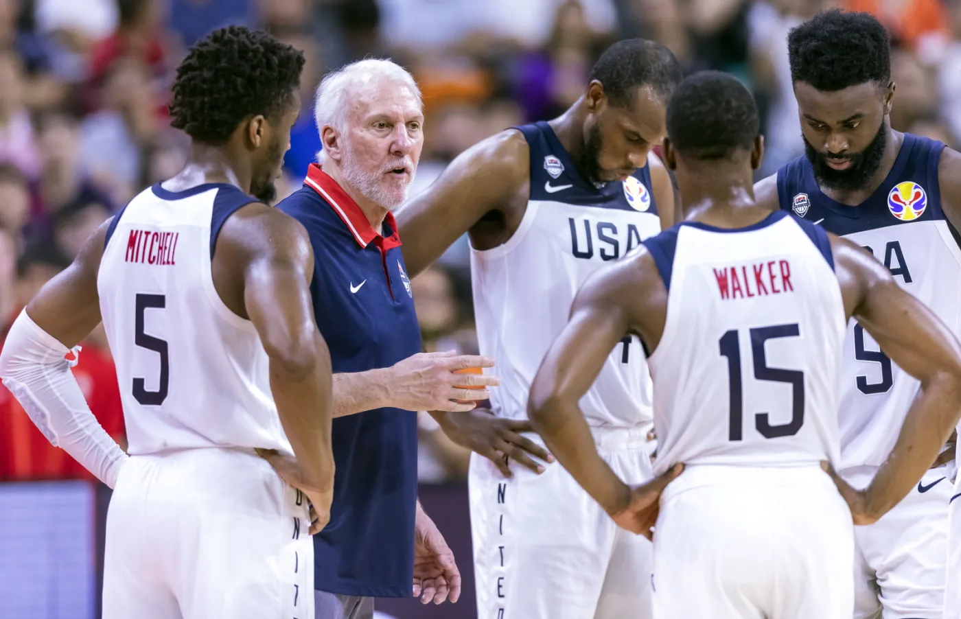 Gregg Popovich i koszykarze USA
