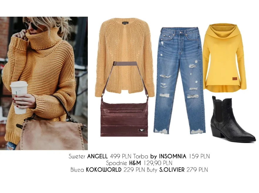 Jesienne STYLIZACJE ze swetrami