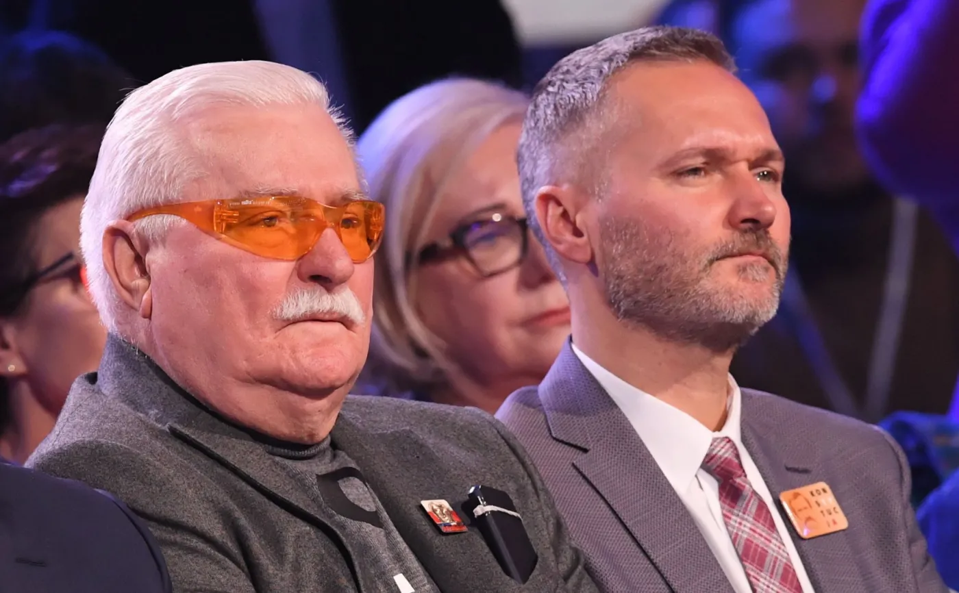 Lech Wałęsa i Jarosław Wałęsa