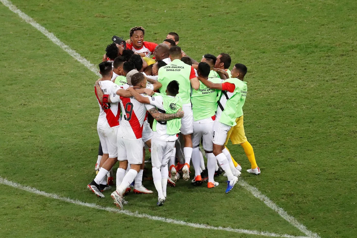 Radość piłkarzy reprezentacji Peru