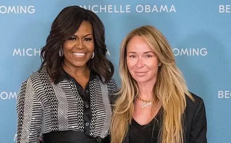 Michelle Obama i Joanna Przetakiewicz