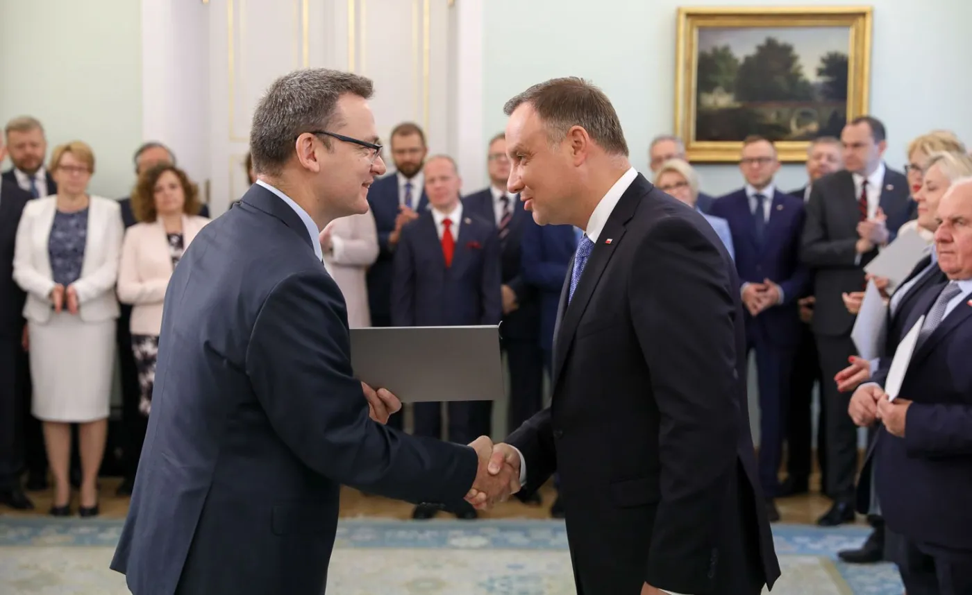 Krzysztof Jedlak i Andrzej Duda
