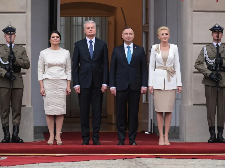 Diana Nausediene; Gitanas Nauseda; Andrzej Duda; Agata Kornhauser-Duda