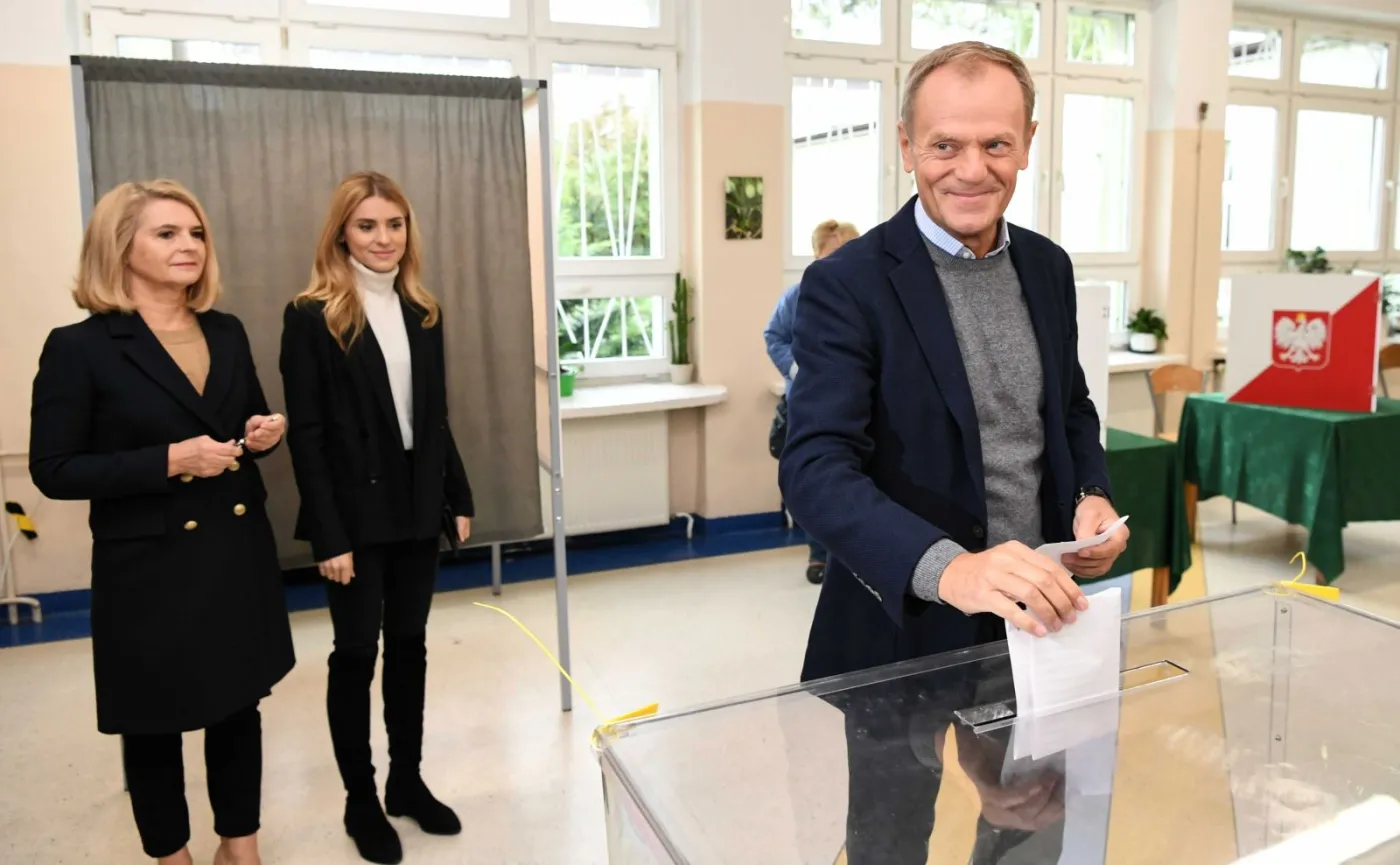 Donald Tusk z żoną Małgorzatą i córką Katarzyną