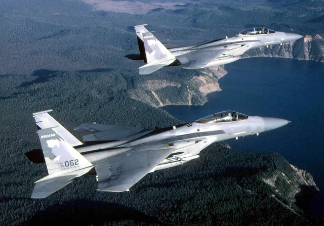 Amerykański myśliwiec F-15C Eagle rozbił się na Morzu Północnym
