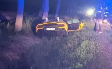 Polskiemu bramkarzowi, który rozbił Lamborghini grożą trzy lata więzienia