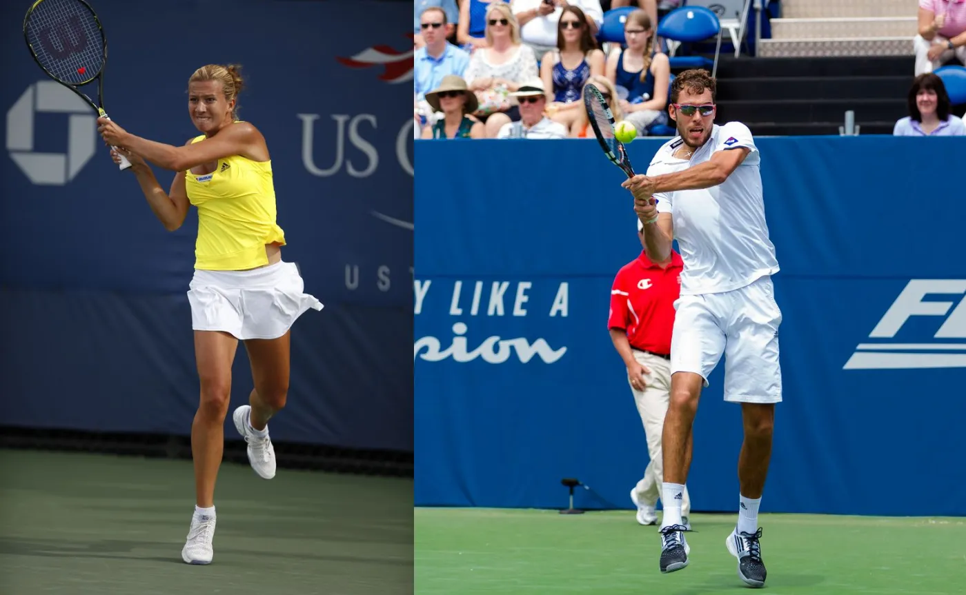 Jerzy Janowicz i Marta Domachowska