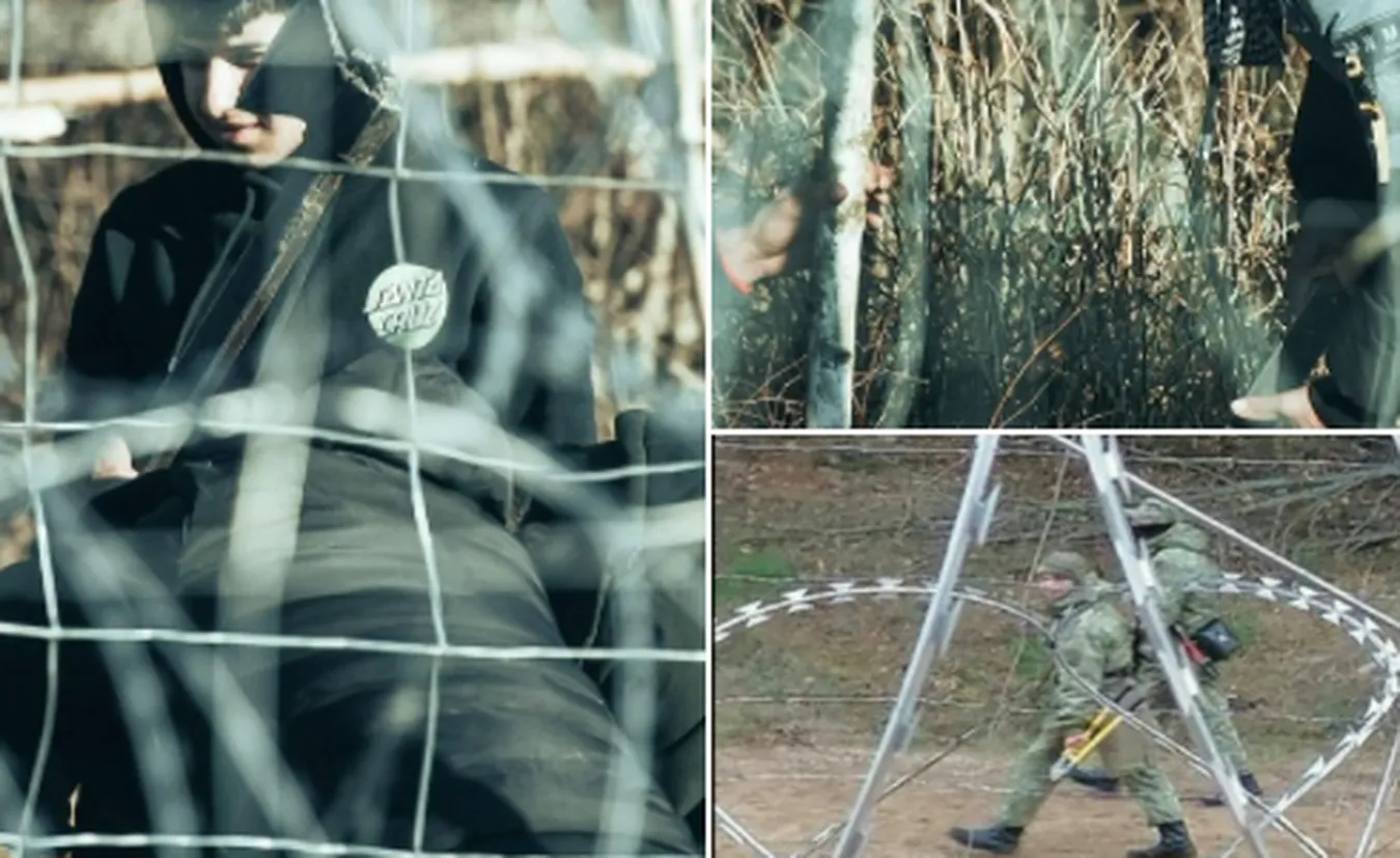 Sprzęt do niszczenia zasieków i budowy obozowiska. "Migranci zaopatrywani przez Białorusinów"