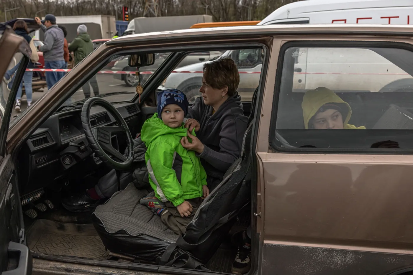 Dwoje dzieci spędziło samotnie w domu tydzień pod rosyjskim ostrzałem