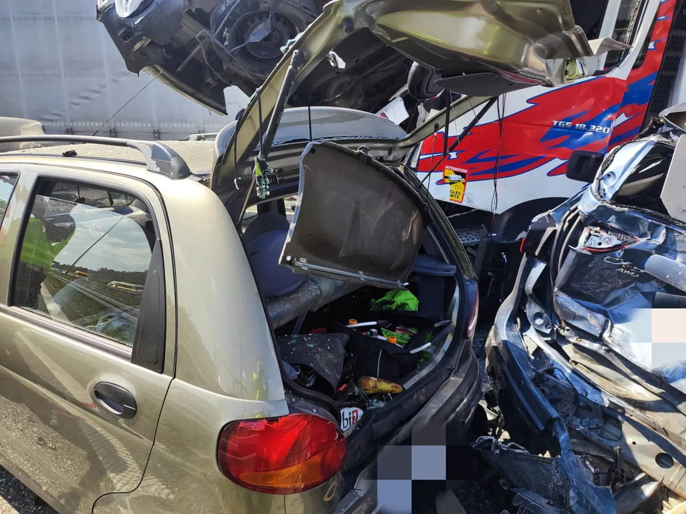 Wypadek na trasie S8 w Niegowie