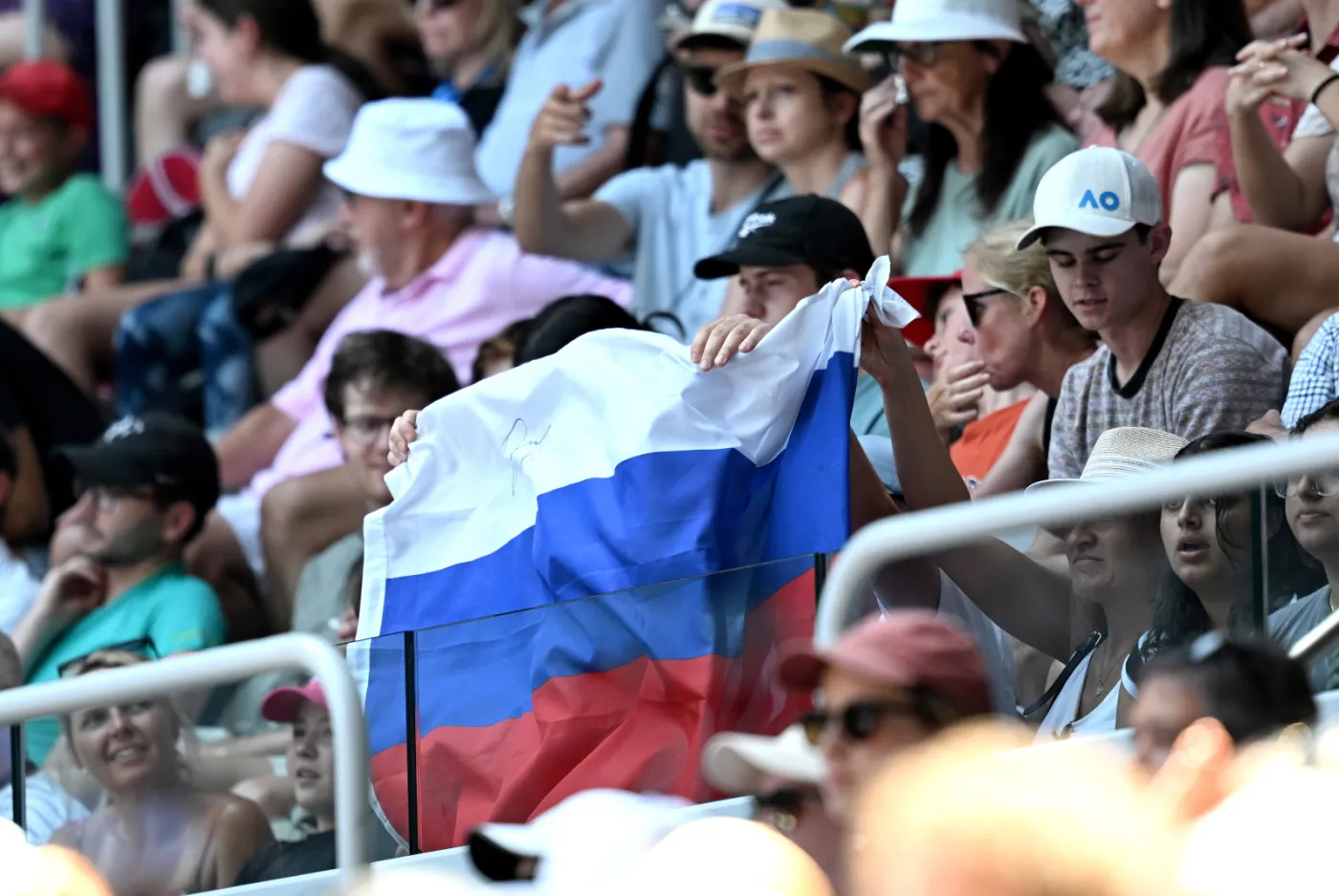 Zakaz rosyjskich i białoruskich flag na trybunach wielkoszlemowego turnieju w Melbourne