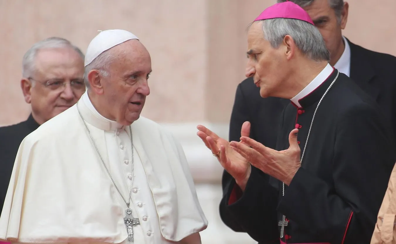 Papież Franciszek i Matteo Zuppi
