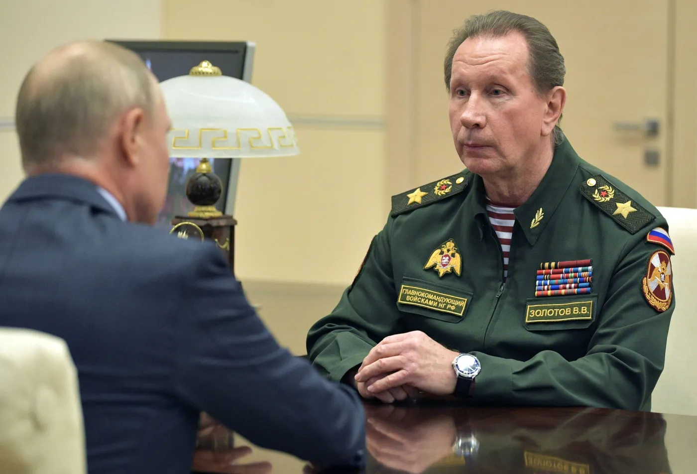 Władimir Putin i Wiktor Zołotow
