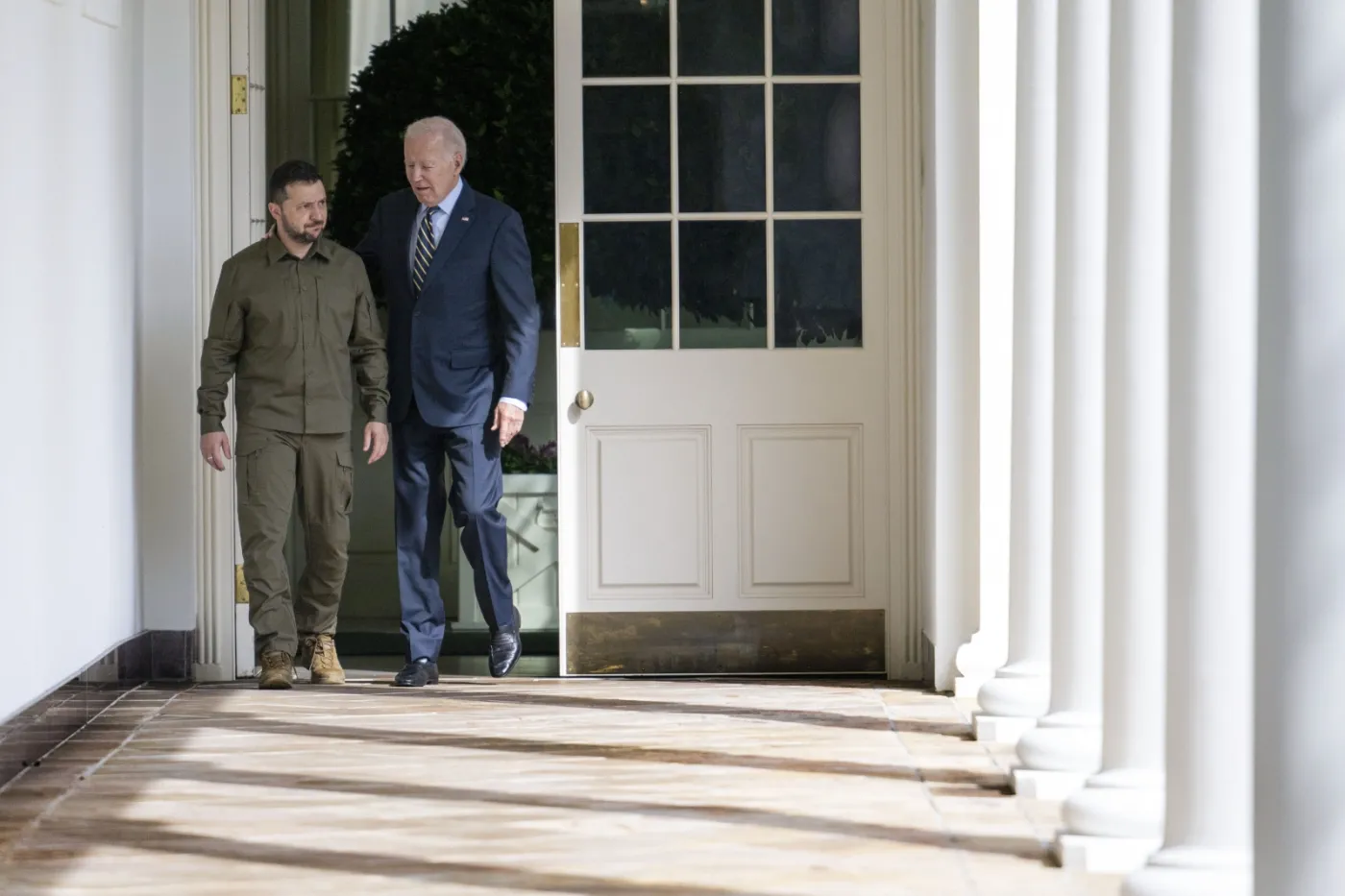 Spotkanie Zełenskiego z Bidenem w Białym Domu. Padło pytanie o Polskę...
