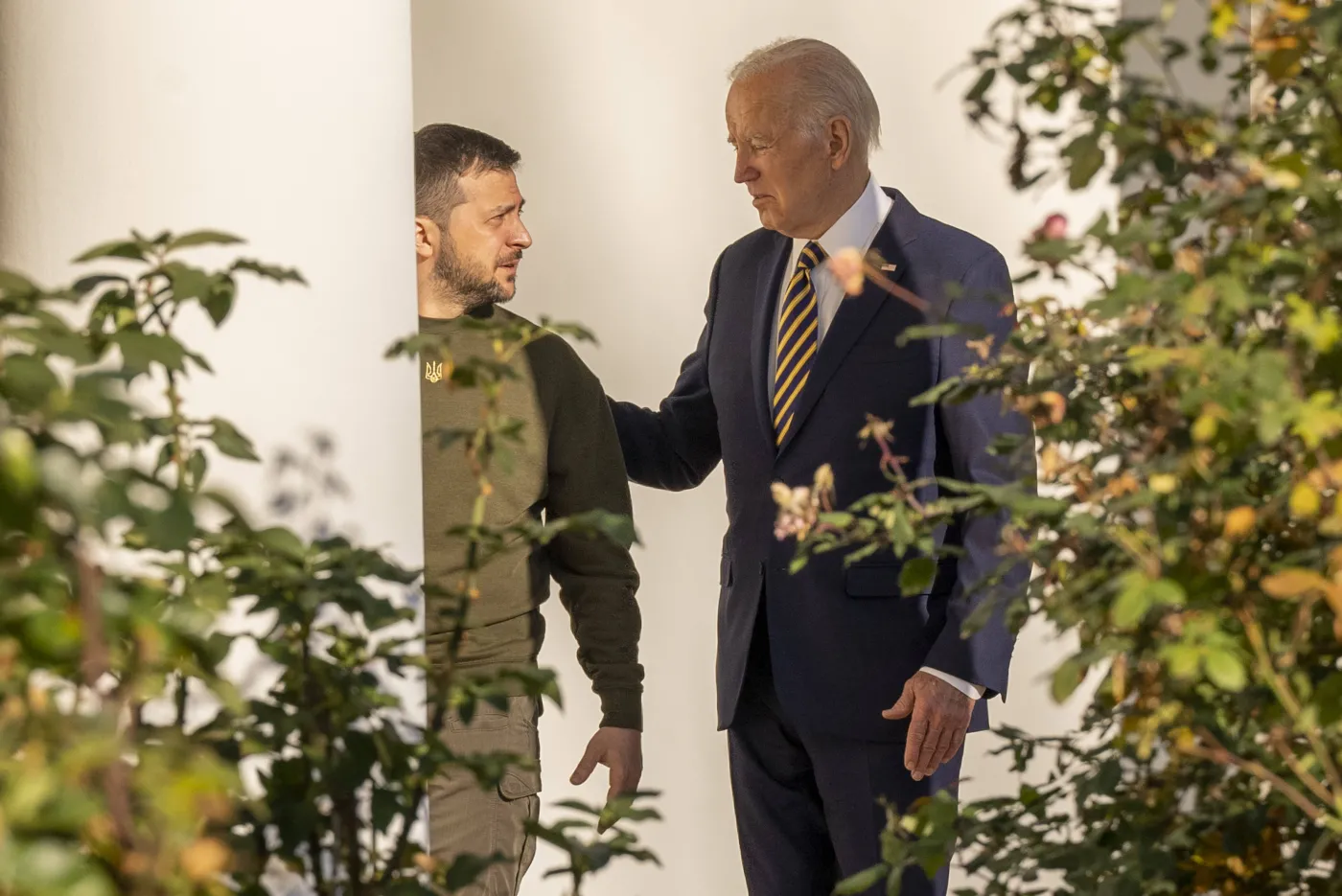 Wołodymyr Zełenski i Joe Biden