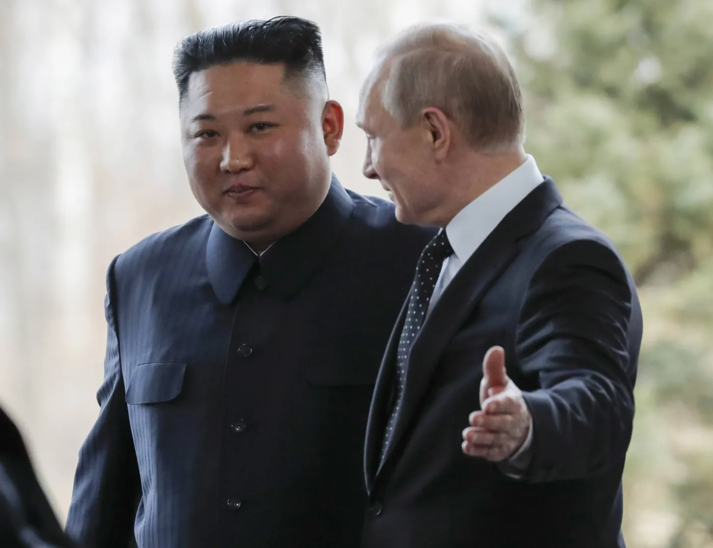Kim Dzong Un i Władimir Putin