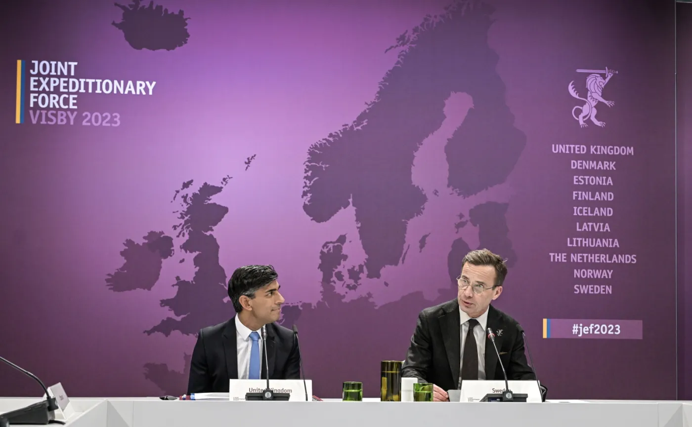 Rishi Sunak i Ulf Kristersson 