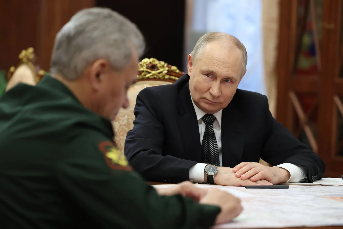 Władimir Putin i Siergiej Szojgu