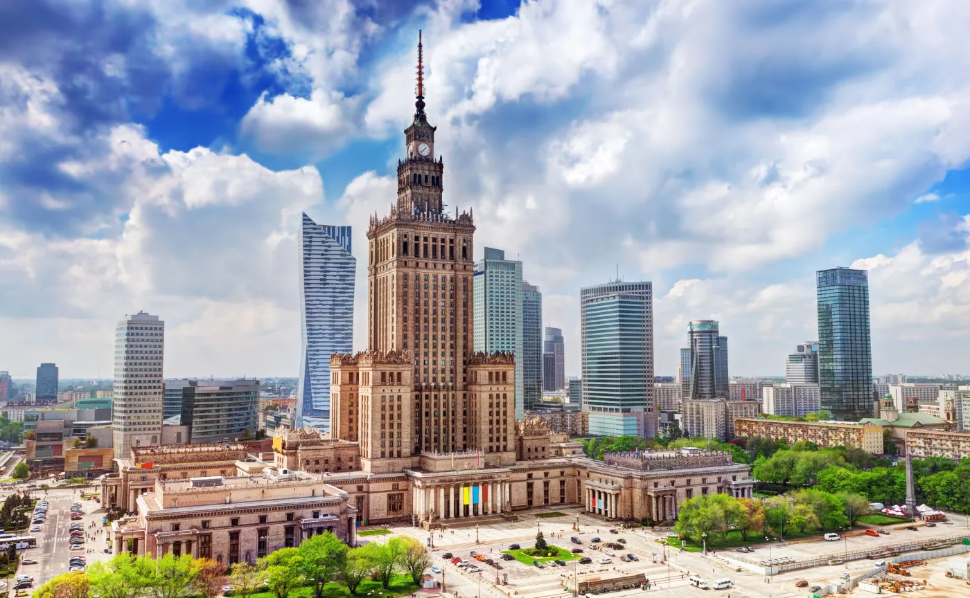 Plac Defilad i Pałac Kultury i Nauki w Warszawie