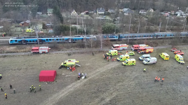 Katastrofa kolejowa w Czechach. Ekspres zderzył się z pociągiem osobowym