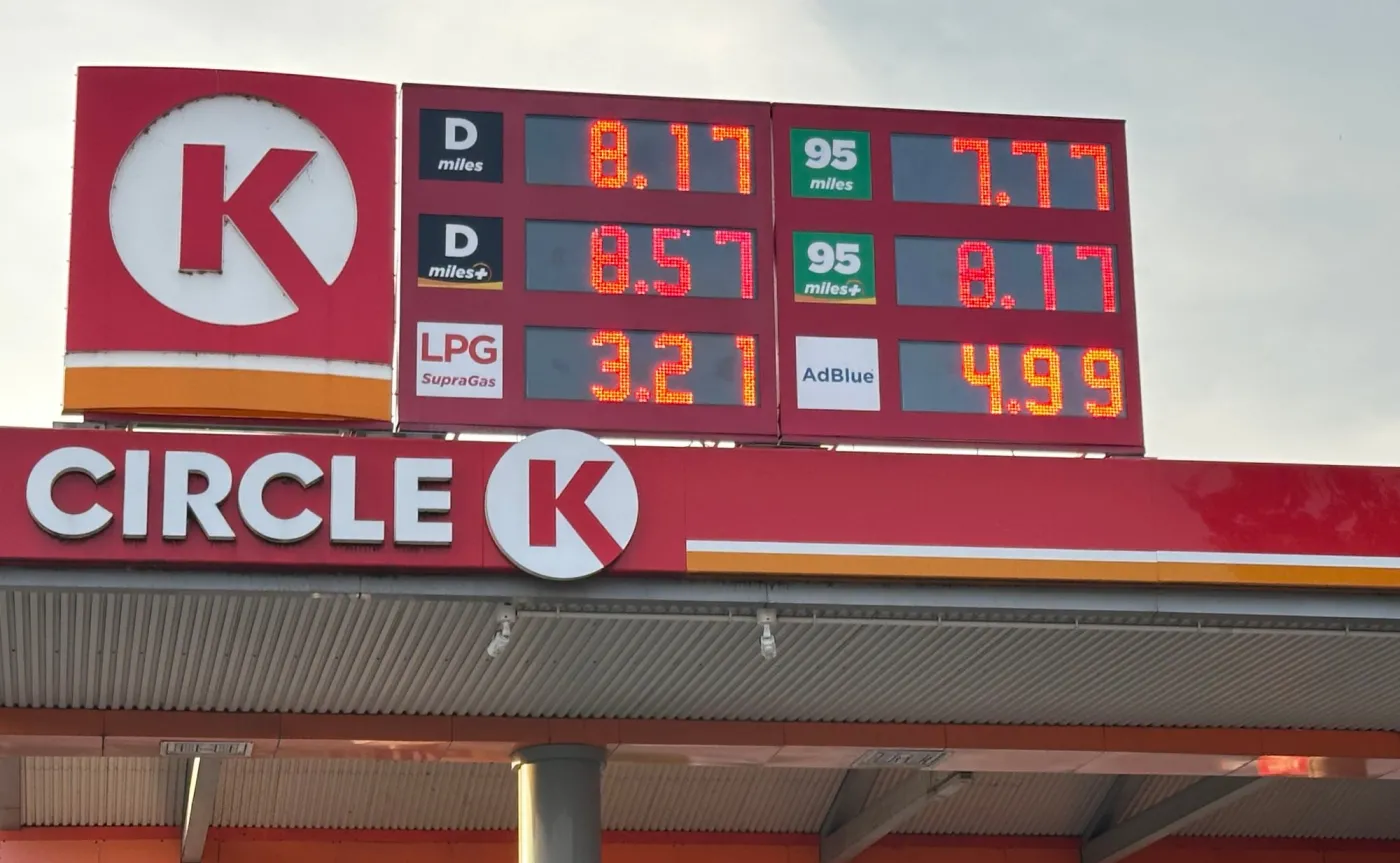 Ceny na stacji paliw Circle K