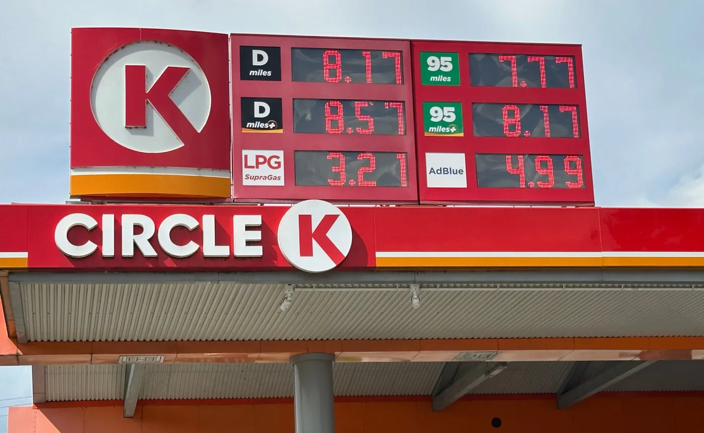 Ceny na stacji paliw Circle K