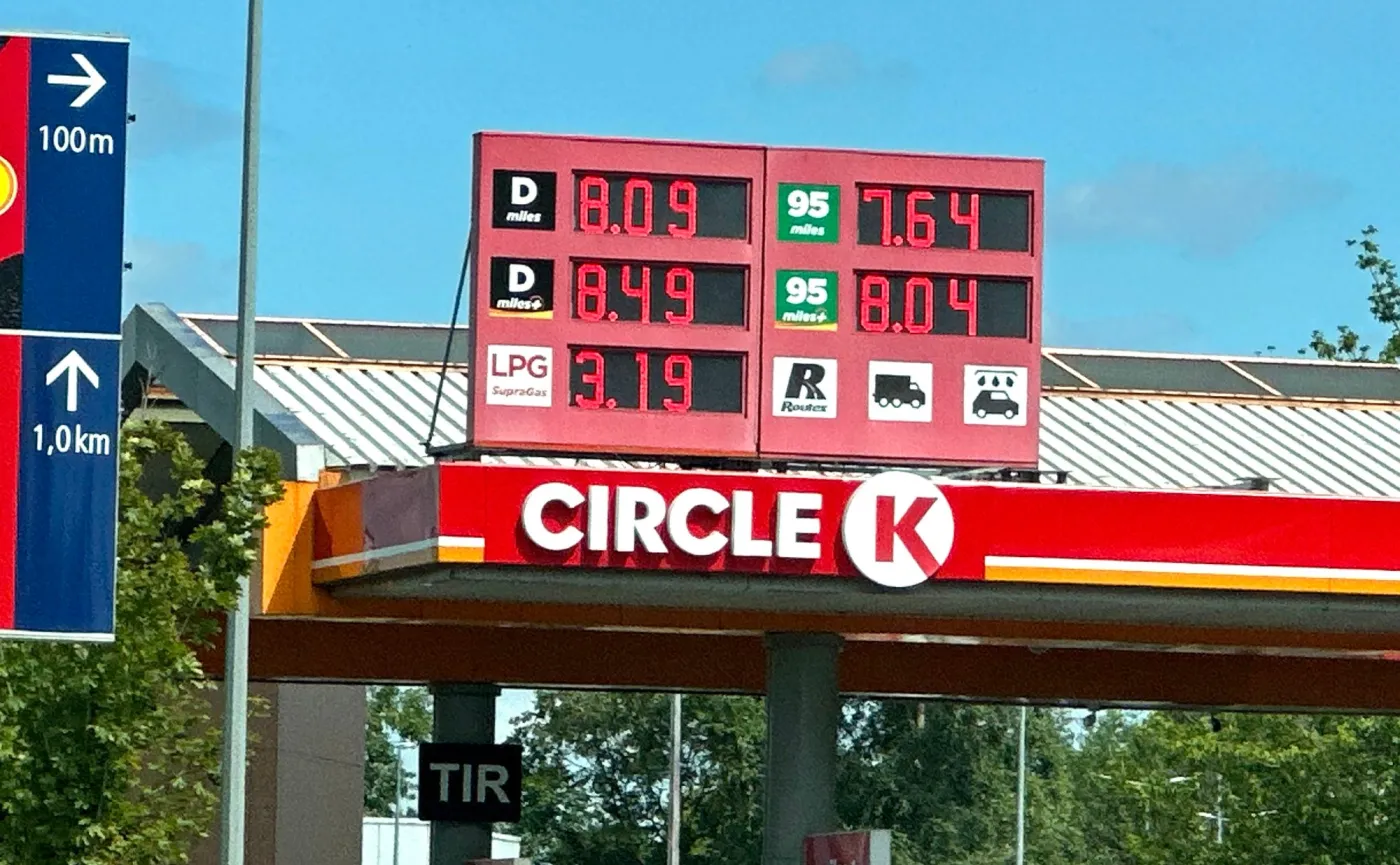 Ceny paliw na stacji Circle K