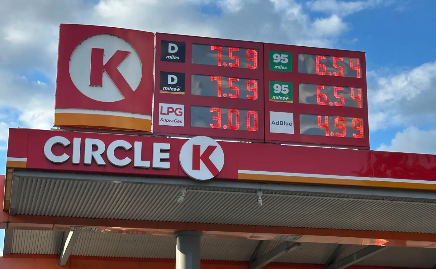 Ceny paliw na stacji Circle K