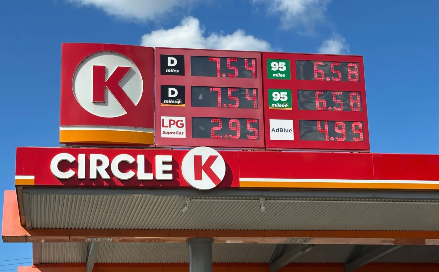 Ceny paliw na stacji Circle K