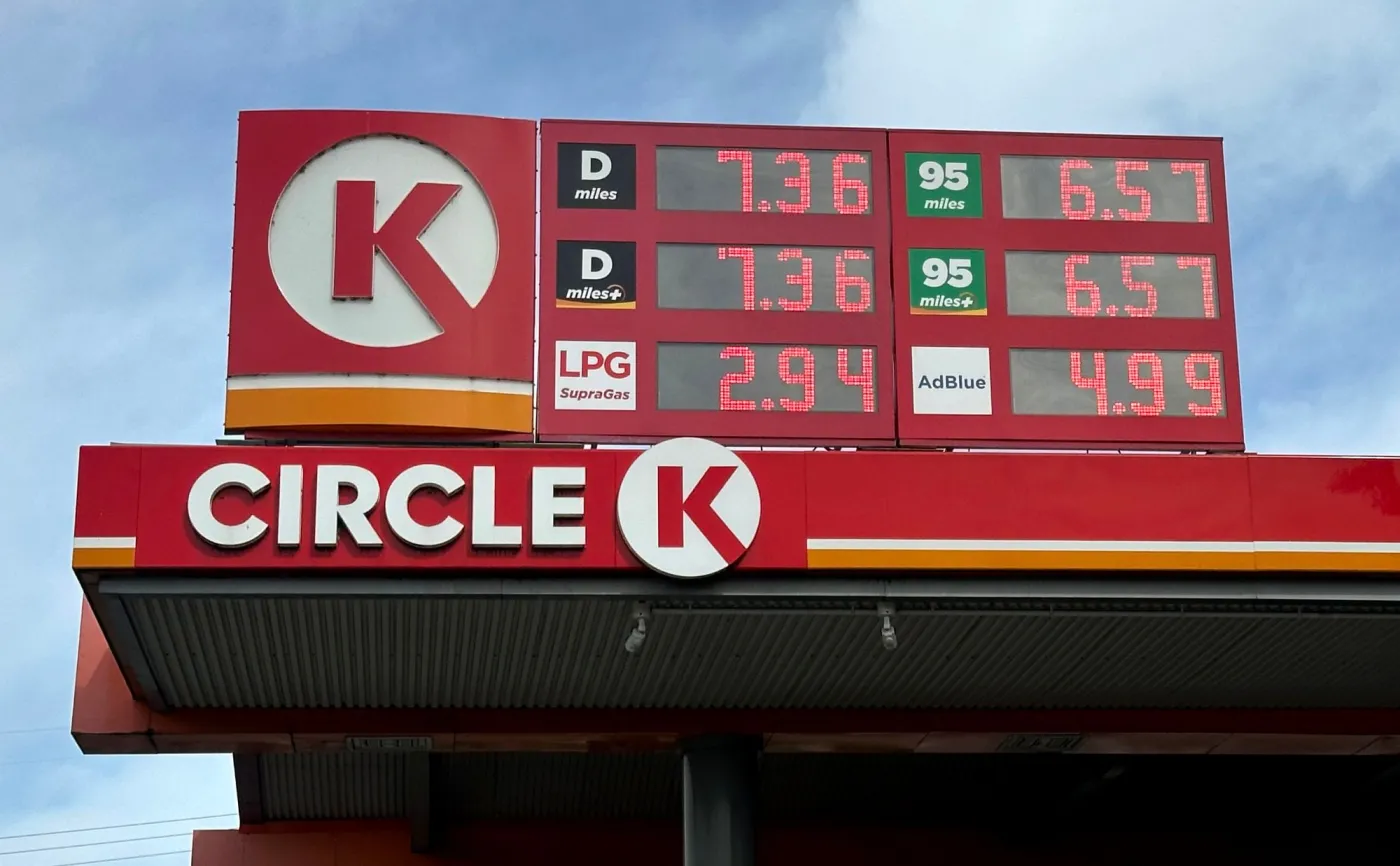 Ceny paliw na stacji Circle K