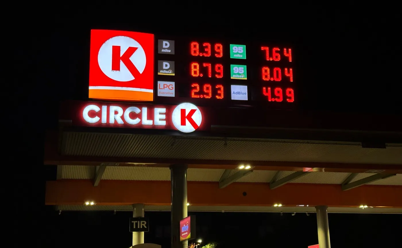 Ceny paliw na stacji Circle K
