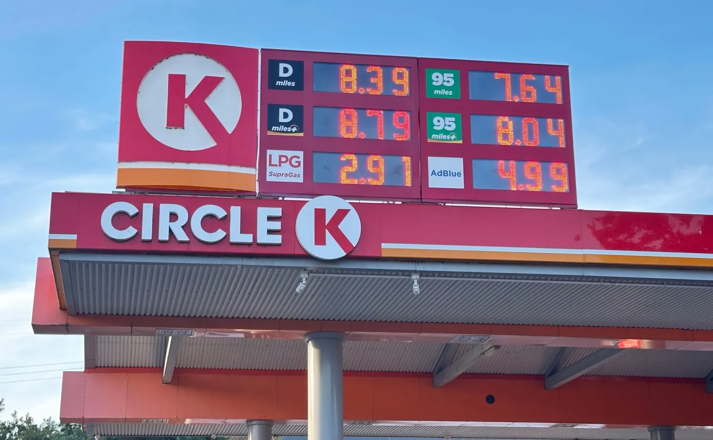 Ceny paliw na stacji Circle K