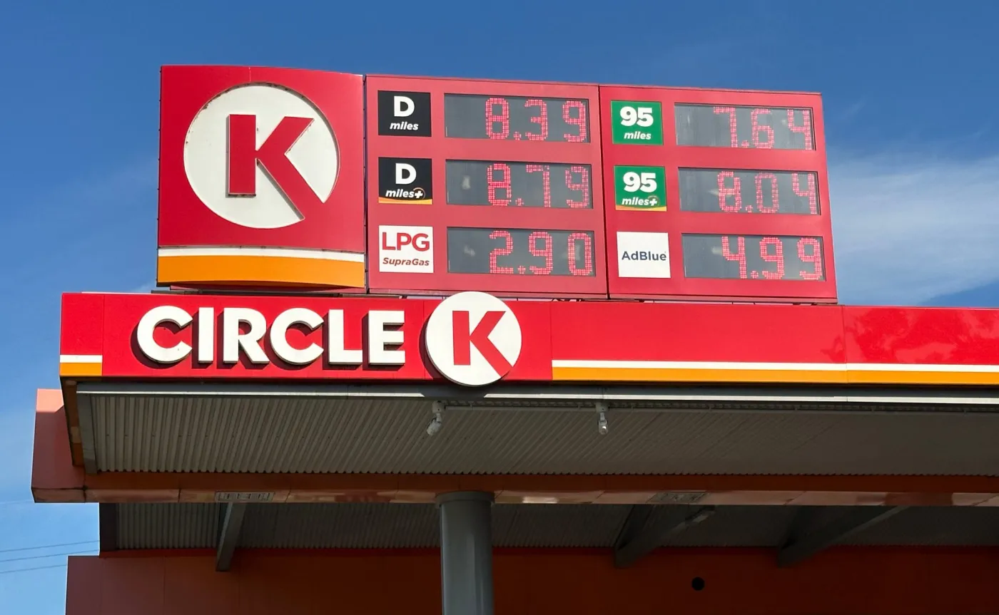 Ceny paliw na stacji Circle K